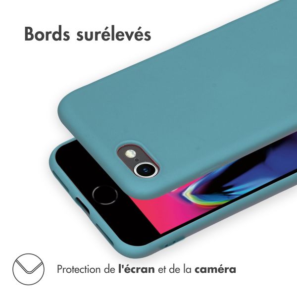 imoshion Coque Couleur iPhone SE (2022 / 2020) / 8 / 7 - Vert foncé