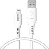 Accezz Câble Lightning vers USB - Certifié MFi - 0,2 mètres - Blanc