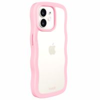 Holdit Coque Wavy Apple iPhone 12 (Pro) - Transparent / Pink