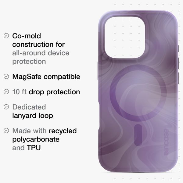 Incase Coque Halo MagSafe iPhone 16 Pro - Oil Slick Lilac