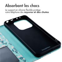 imoshion Étui de télephone portefeuille Design Xiaomi Redmi Note 14 (4G) - Blue Flowers