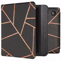imoshion Design Slim Hard Sleepcover avec support Kobo Libra H2O - Black Graphic