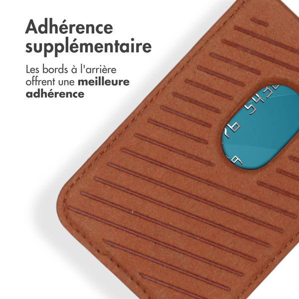 Accezz Porte-cartes en cuir - Compatible avec MagSafe et Qi2 - Sienna Brown