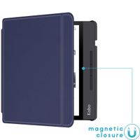 imoshion ﻿Slim Hard Sleepcover avec support Kobo Libra H2O - Bleu foncé