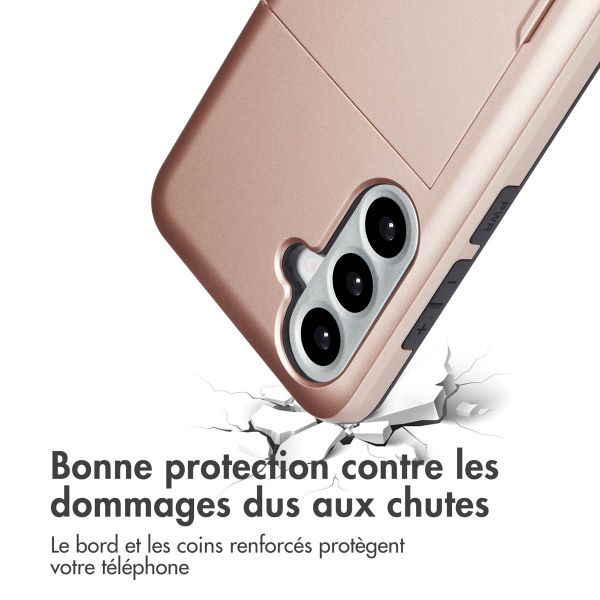 imoshion Coque arrière avec porte-cartes Samsung Galaxy A36 / A56 - Rose Doré