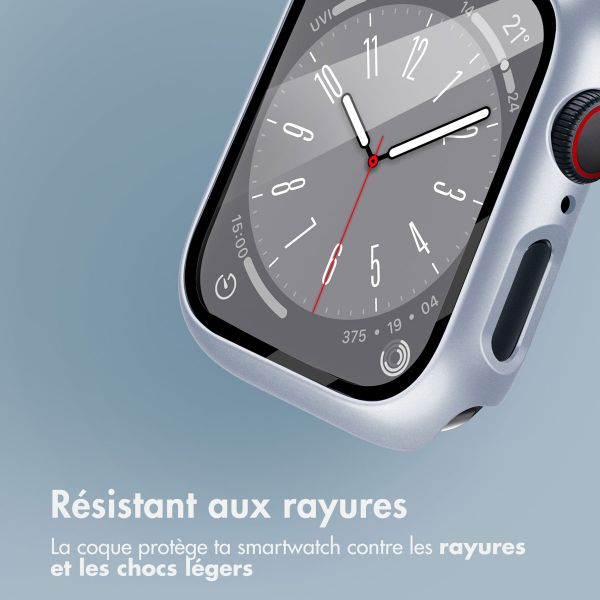 imoshion Coque rigide à couverture complète Apple Watch Series 7 / 8 / 9 - 45 mm - Argent