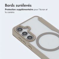imoshion Bookcase transparente avec MagSafe Samsung Galaxy S25 / S24 - Beige
