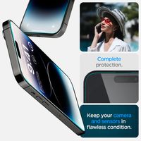 Spigen Protection d'écran en verre trempé GLAStR Fit + Applicator 2-pack Apple iPhone 14 Pro