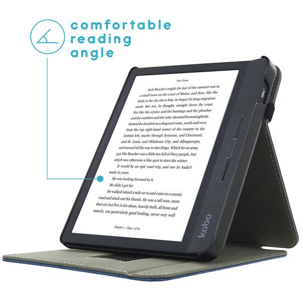 imoshion Étui á rabat Kobo Libra H2O - Bleu foncé