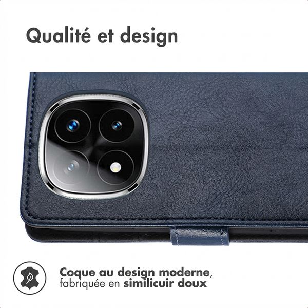 imoshion Étui de télephone portefeuille de luxe Xiaomi Poco X7 - Bleu foncé