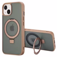 Accezz Coque Ring Stand avec MagSafe iPhone 13 - Marron