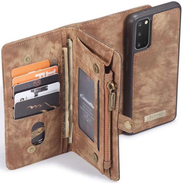 CaseMe Etui de téléphone de luxe en cuir 2 en 1 Samsung Galaxy S20