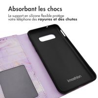 imoshion Étui de télephone portefeuille Design Samsung Galaxy S10e - Purple Marble