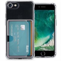 imoshion Coque silicone avec porte-cartes Apple iPhone SE (2022 / 2020) / 8 / 7 - Transparent