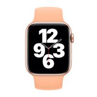 Apple Bracelet Boucle unique en Silicone Apple Watch Series 1 - 9 / SE (38/40/41 mm) | Series 10 / 11 (42 mm) - Taille 3 - Cantaloupe