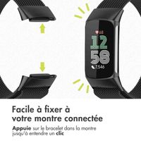 imoshion Bracelet magnétique milanais Fitbit Charge 5 - Taille M - Noir