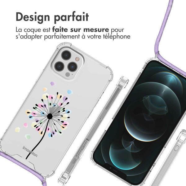 imoshion Coque Design avec cordon iPhone 12 Pro Max - Sandstone Dandelion