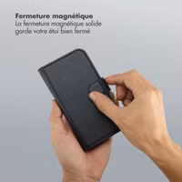 Selencia Étui portefeuille amovible Olyn avec MagSafe Samsung Galaxy S23 - Noir