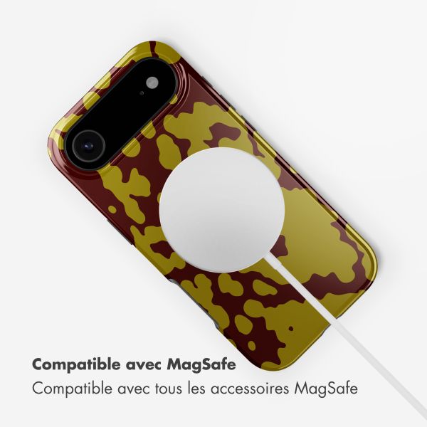 Selencia Coque arrière Vivid avec MagSafe Apple iPhone Air - Moo'd Olive Dust