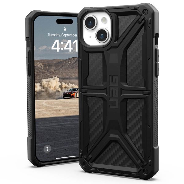 UAG Coque Monarch iPhone 15 Plus - Carbon Fiber