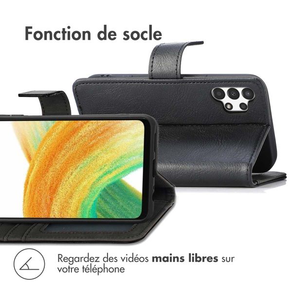 imoshion Étui de téléphone portefeuille Luxe Samsung Galaxy A13 (4G) - Noir