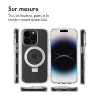 Accezz Coque Ring Stand avec MagSafe Apple iPhone 14 Pro - Transparent