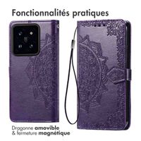 imoshion Etui de téléphone portefeuille Mandala Xiaomi 14T Pro - Violet