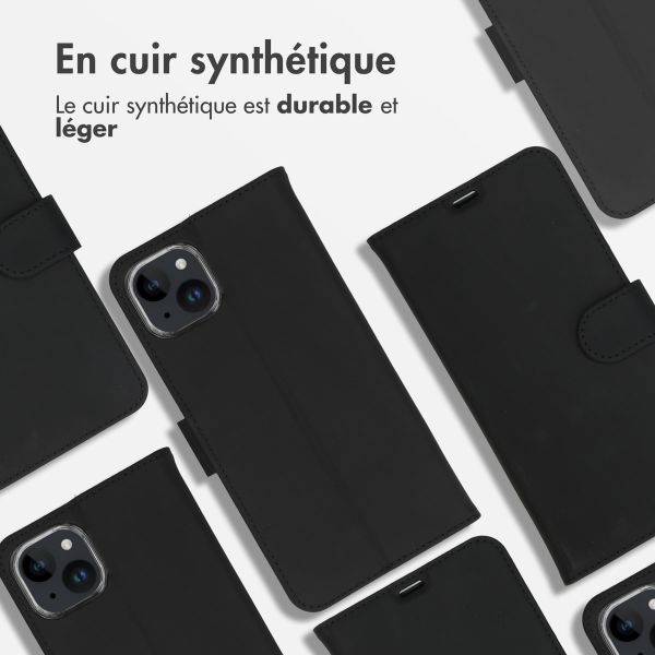 Accezz Étui de télephone Wallet Apple iPhone 15 Plus - Noir