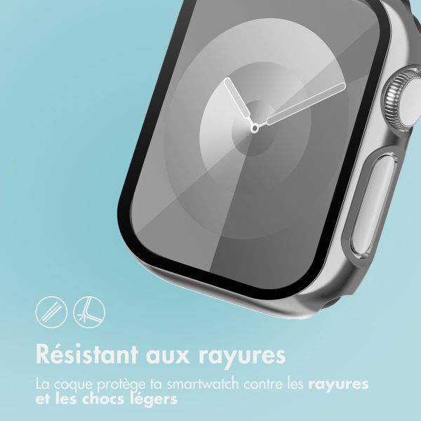 imoshion Coque rigide brillante à couverture complète pour Apple Watch Series 1 / 2 / 3 - 42 mm - Argent