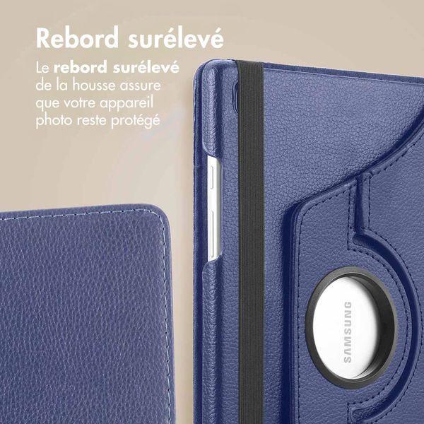 imoshion Coque tablette rotatif à 360° Samsung Galaxy Tab A11 / A9 8.7 pouces - Bleu foncé