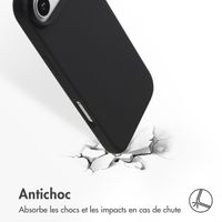 Accezz Coque Liquid Silicone avec MagSafe Apple iPhone Air - Noir