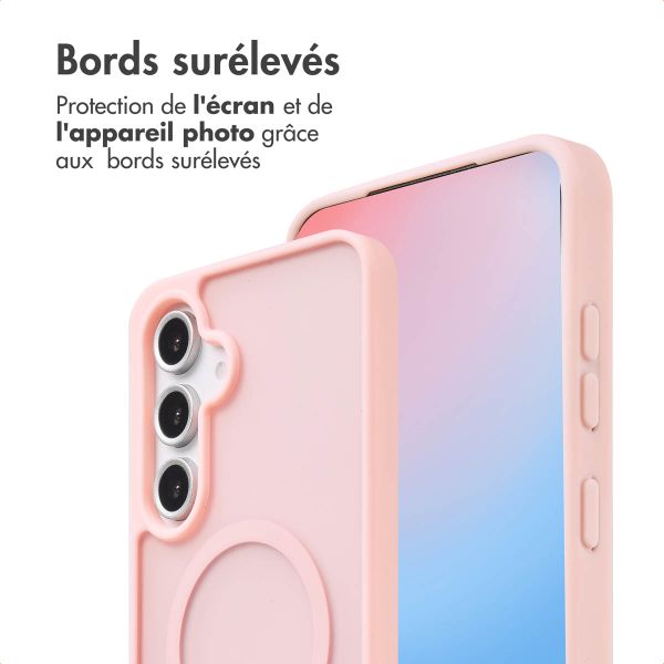 imoshion Coque Color Guard avec MagSafe Samsung Galaxy S24 FE - Rose clair