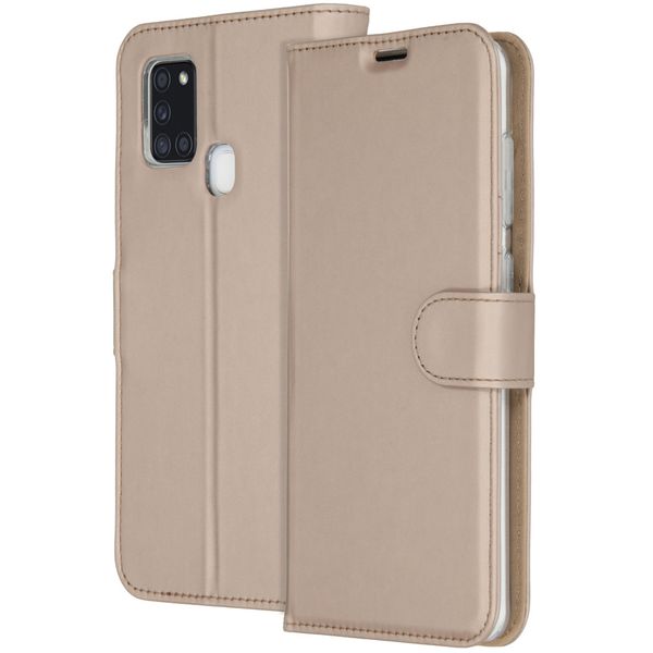 Accezz Étui de téléphone Wallet Samsung Galaxy A21s - Dorée