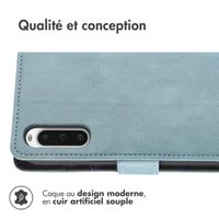 imoshion Étui de téléphone portefeuille Luxe Sony Xperia 10 V - Bleu clair