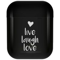 imoshion Coque Hardcover Design Apple AirPods 1 / 2 - Live Laugh Love