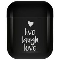 imoshion Coque Hardcover Design AirPods 1 / 2 - Live Laugh Love