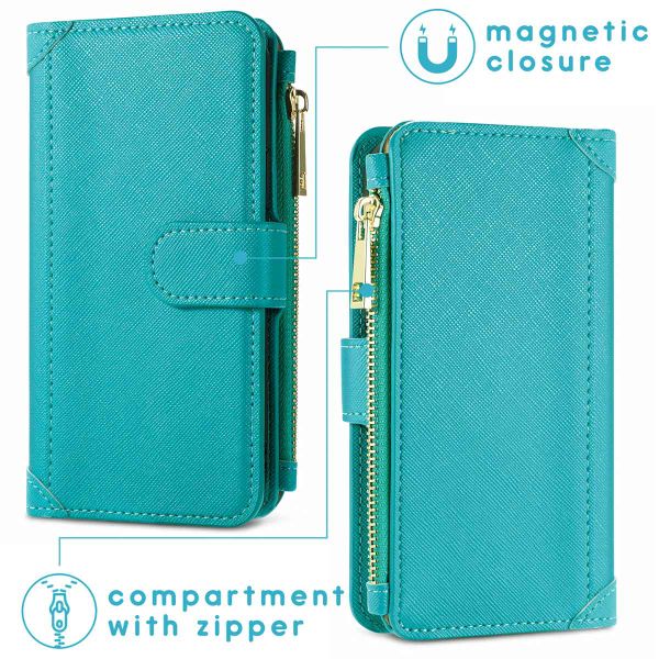 imoshion Porte-monnaie de luxe iPhone 13 Pro Max - Turquoise