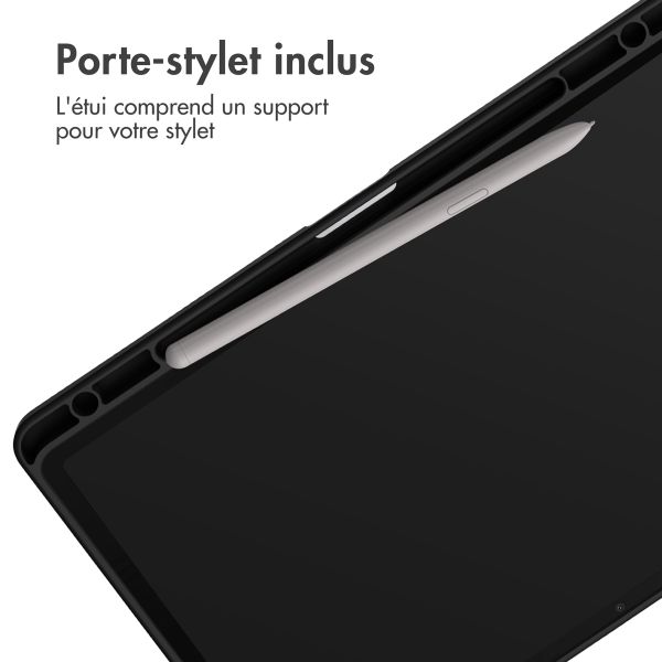 imoshion Coque tablette rigide Trifold Samsung Galaxy Tab S9 11.0 pouces - Noir