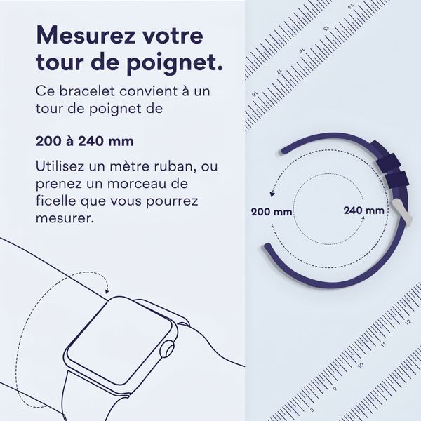 imoshion Bracelet magnétique milanais Fitbit Luxe - Taille M - Rose Doré