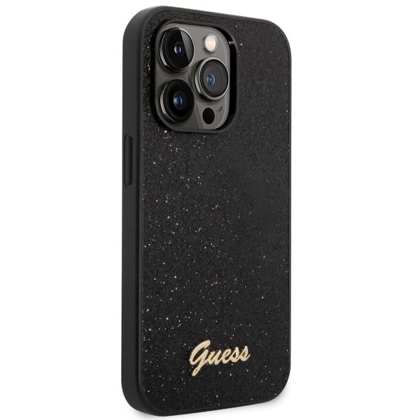 Guess Coque Glitter Flakes Apple iPhone 14 Pro - Noir