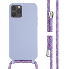 imoshion Coque en silicone avec cordon Apple iPhone 12 (Pro) - Violet