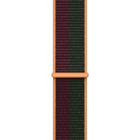 Apple Bracelet Sport Loop Apple Watch Series 1 t/m 9 / SE (38/40/41 mm) | Series 10 / 11 (42 mm) - Dark Cherry/Forest Green
