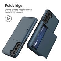 imoshion Coque arrière avec porte-cartes Samsung Galaxy S22 - Bleu foncé