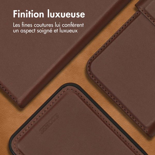 Accezz Premium Leather 2 in 1 Wallet Bookcase Samsung Galaxy A35 - Marron