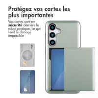 imoshion Coque arrière avec porte-cartes Samsung Galaxy S25 - Vert