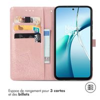 imoshion Etui de téléphone portefeuille Mandala OnePlus Nord CE 4 Lite 5G - Rose Dorée