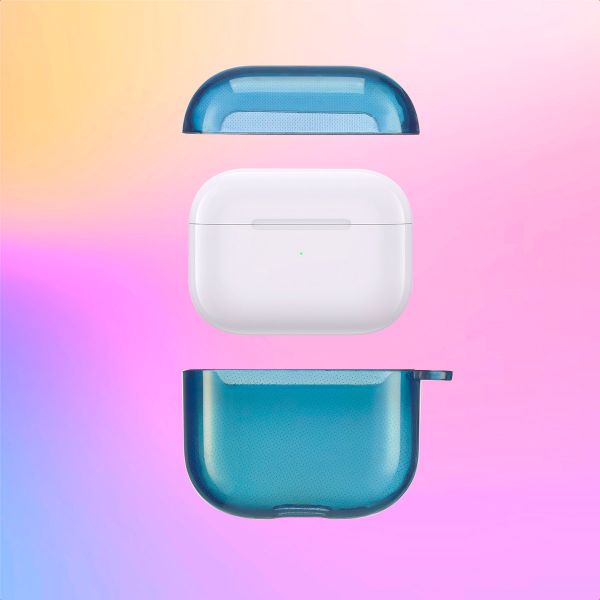 imoshion Coque Néon Apple AirPods 4 - Bleu Foncé