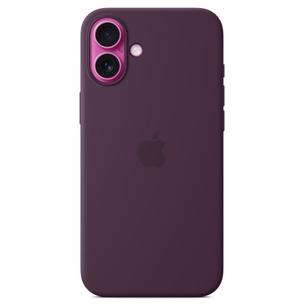 Apple Coque en silicone MagSafe Apple iPhone 16 Plus - Plum