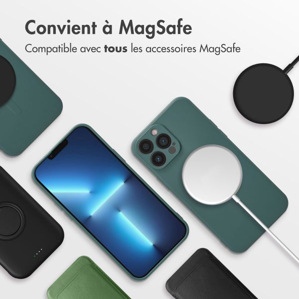imoshion Coque Couleur avec MagSafe Apple iPhone 13 Pro Max - Vert foncé