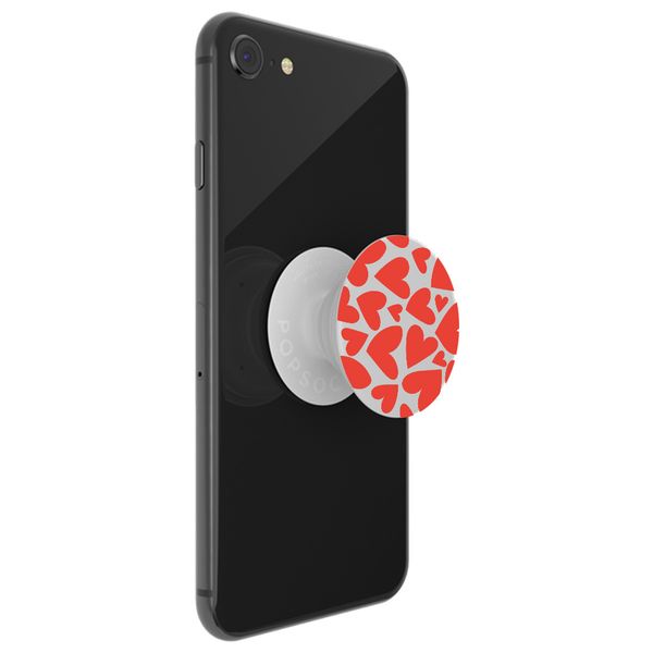 PopSockets iMoshion PopGrip - Red Hearts - White